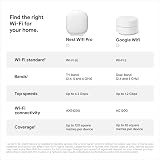 Google Wifi Pro Wi-Fi 6E Mesh Router Snow 1 Pack Fast Whole Home Coverage view 9