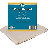 Baar Products - Wool Flannel for Castor Oil packs 1 pkt [Health and Beauty] | Reusable wool fabric, natural fibers, castor oil pack accessory, easy to trim to size