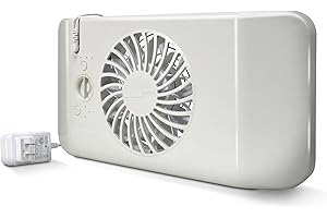Suncourt Equalizer EZ8 Floor Register Booster Fan — Ultra-Quiet, 8-Speed Fan with Smart Technology and 6-Foot Power Cord, HC600 (White)