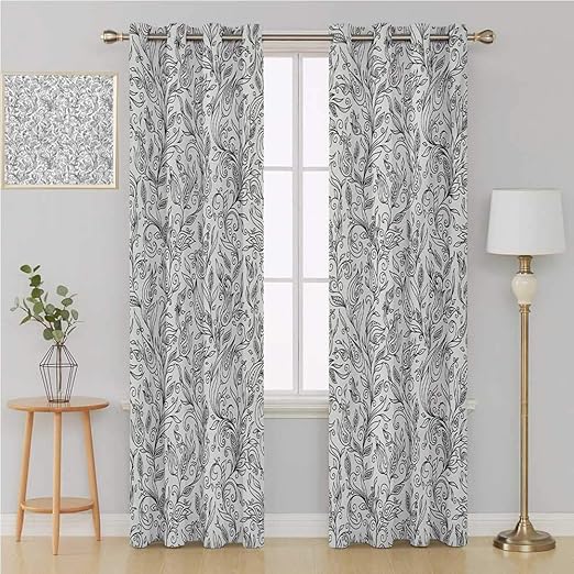 Amazon Com Benmo House Floral Gromet Curtain Thermal Insulated