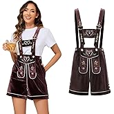 Populus Women Oktoberfest Lederhosen Outfit German October Festival Costume