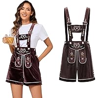 lederhosen ladies fancy dress Leg Avenue Lederhosen Honey Costume, Multicolor / Medium