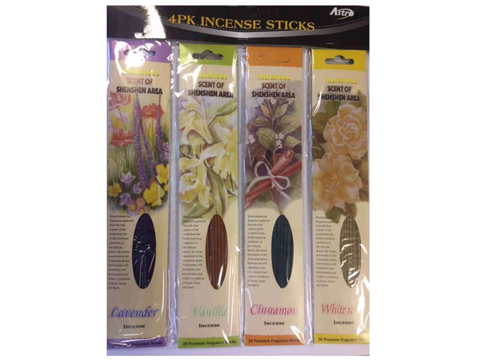 Astro Incense Stick 4 Pack Of 20 Lavender Vanilla Cinnamon