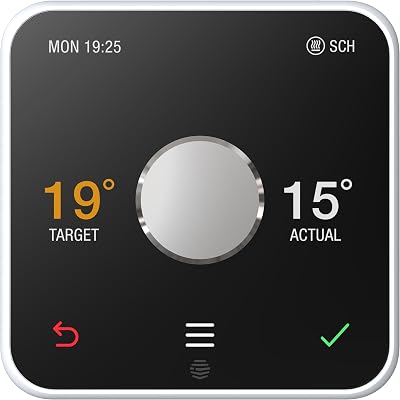 Hive Thermostat for Heating with Hub Black Chrome – Combi Boiler compatible