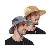 2 Pack Sun Hat for Men Women UV Protection Wide