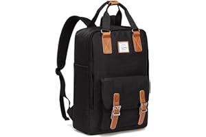 VASCHY Laptop Backpack for Men Women,15.6inch Water Resistant School Bookbag Casual Travel Daypack Work Rucksack for Business
