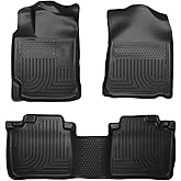 Husky Liners Weatherbeater Floor Mats | Fits 2010-2015 Lexus RX350 & Lexus RX450H | Front & 2nd Row, 3-pc Black - 99551
