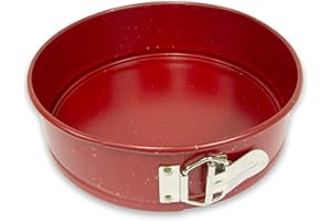 casaWare 9-inch Springform Pan Ceramic Coated NonStick (Red Granite)