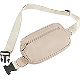 GAEKEAO Fanny Packs Belt Bag for Women Everywhere Waist Packs Vegan Leather Crossbody Bags with Adjustable Strap（Beige）