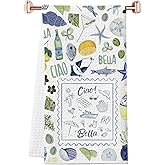 WCGXKO Ciao Bella Kitchen Towel Trendy Vacation Gift Italy Trip Gift Italian Ciao Merch (Ciao Towel)