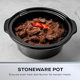 Daewoo 3.5L Slow Cooker Compact Electric Cooker with Removable Ceramic Bowl view 3