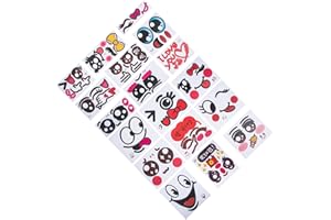Artibetter 9 Sheets Facial Expression Stickers Pregnancy Belly Sticker Stickers
