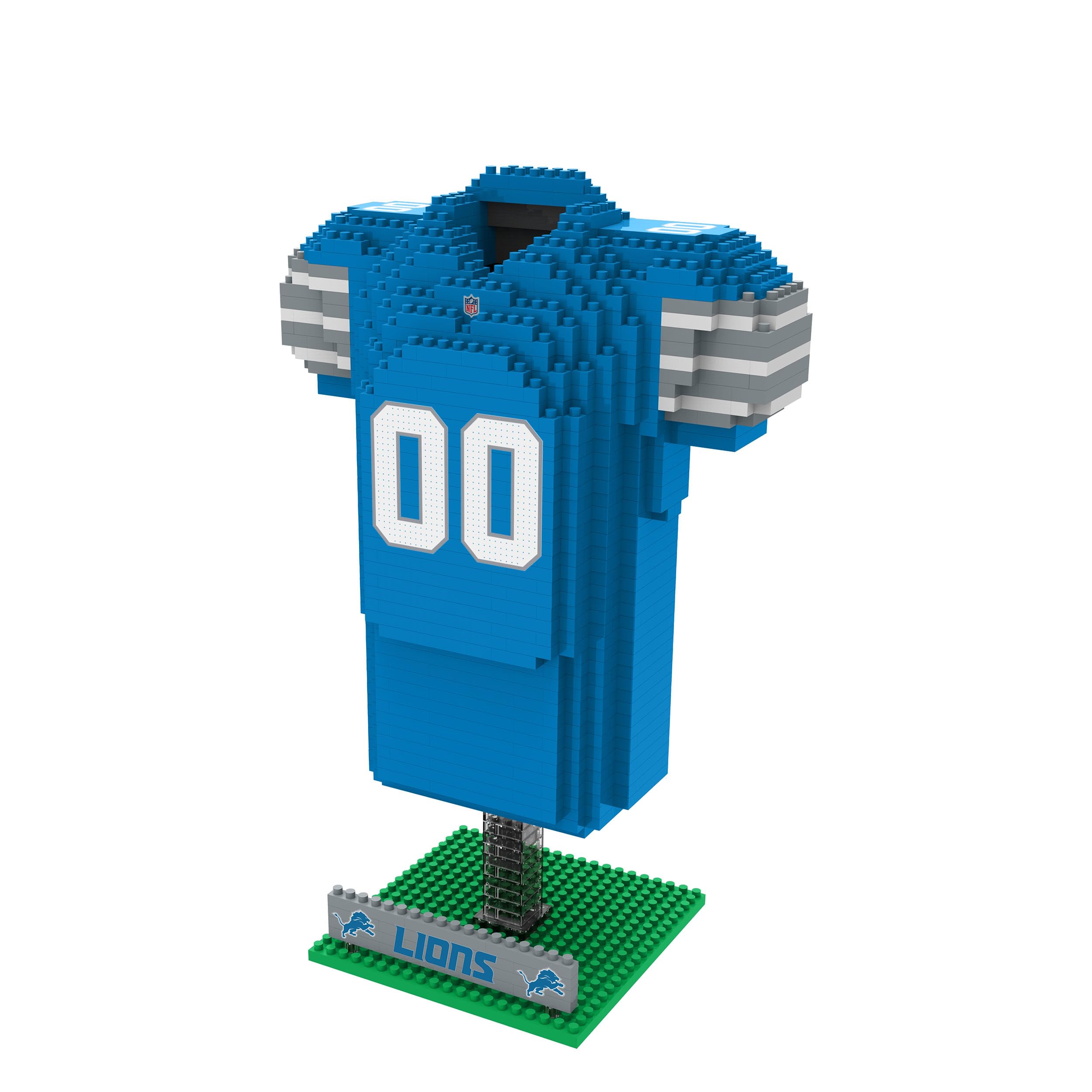 Photo 1 of *** MISSING BAGS AND ASSEMBLY INSTRUCTIONS ***FOCO Detroit Lions NFL 3D BRXLZ Jersey Puzzle