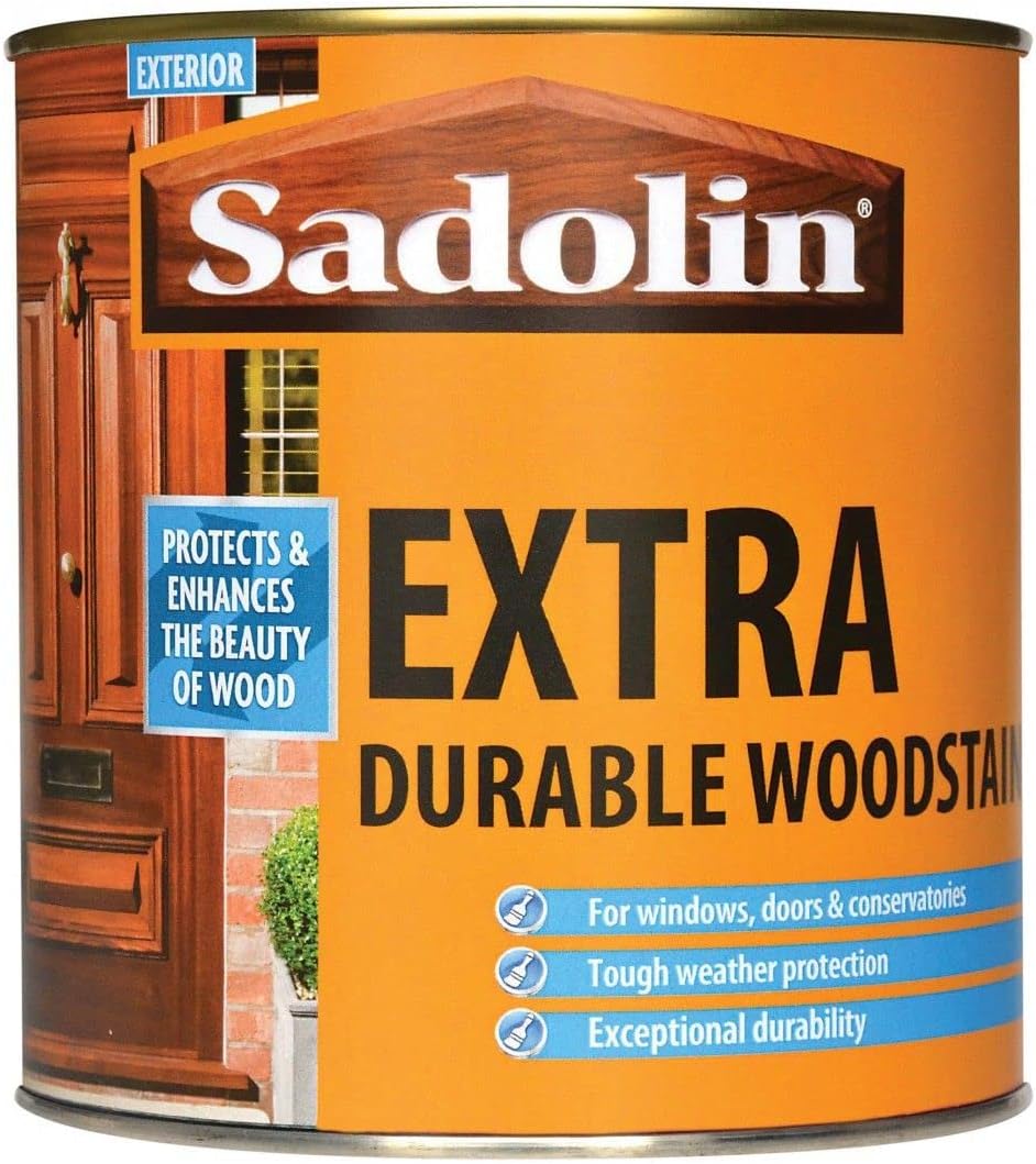 Sadolin Extra Woodstain Yellow Tin 1lt Light Oak