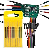 WQAPVHBG Mini SMD IC Test Hook Clips, 10 Pcs 5 Colors Test Clip Ultra Small Clip Chip Foot Clip Micro IC Clamp SOIC/TSSOP/TSOP/SSOP/MSOP/PLCC/QFP/TQFP/LQFP/SMD IC Test Chip Mini Chips Adapters