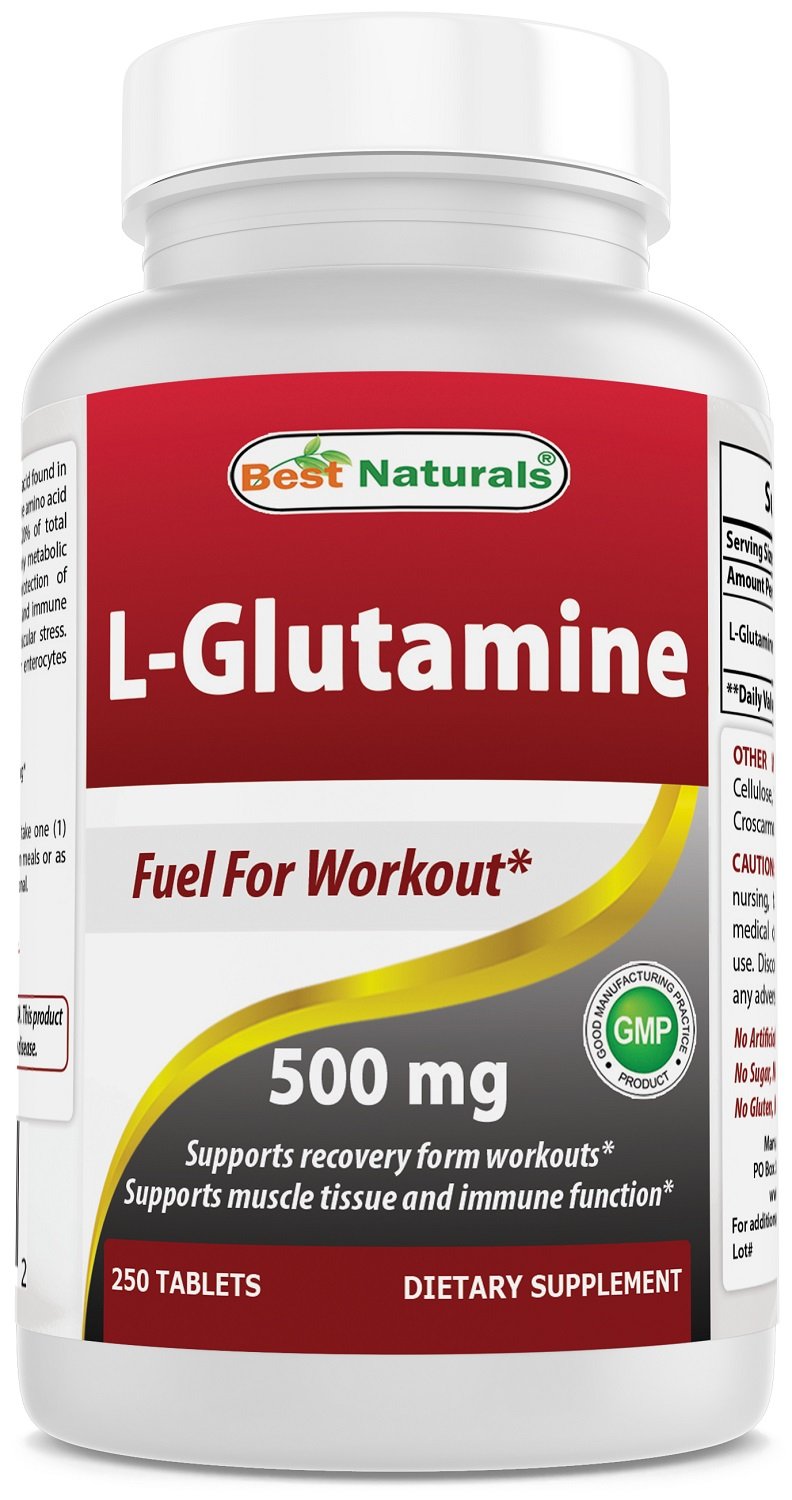 Best Naturals LGlutamine 500 mg 250 Tablets Amazon.co.uk Health & Personal Care