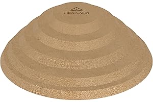 CREATCABIN 5 Pcs Round Pottery Molds Ceramics Plate Forming Molds 5 Size Wooden Pottery Forms Clay Pottery Molding Tools MDF 