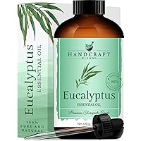 Handcraft Eucalyptus Essential Oil - 100% Pure & Natural - Premium Therapeutic Grade with Premium Glass Dropper - Huge 4 fl.