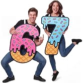 Bunnycool 67 Couple Costume, Halloween Fun Outfit | Duo Party Dress up for Men Women, Photo Booth Props with Number Design, Couples Themed Outfit, Fun Accessories