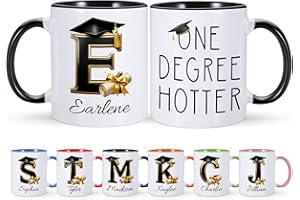 Personalized 2026 Graduation Gifts, Custom Graduation Mug with Initial Name, High School College Masters Degree Phd Graduatio