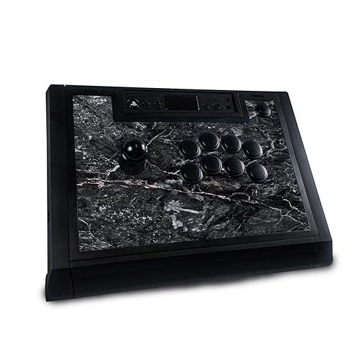 Gaming Skin Compatible with Hori Fighting Stick Alpha (PS5, PS4, PC) - Onyx Marble - Premium 3M Vinyl Protective Wrap Decal Cover - Easy to Apply | Crafted in The USA by MightySkins - Amazon deal for $14.99
