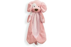 GUND Baby Spunky The Dog Huggybuddy Stuffed Animal with Built-in Baby Blanket, Pink, 15”