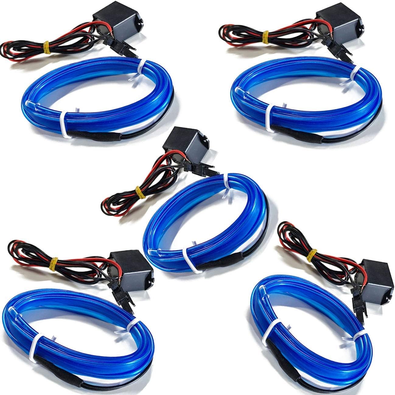 Amazon ヴォクシー60 Elワイヤー ネオンワイヤー Led イルミネーション トヨタ 有機elネオンワイヤー 1m 車ライト ブルー 5個セット Ledテープ 車 バイク Amazon ヴォクシー60 Elワイヤー ネオンワイヤー Led イルミネーション トヨタ 有機elネオンワイヤー 1m 車ライト ブルー 5個セット Ledテープ 車 バイク