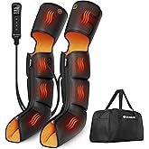 QUINEAR Leg Massager, 3-in-1 Heat and Compression Therapy, Air Compression Leg Recovery System, Leg Massage Boots for Circulation and Pain Relief, FSA-HSA-Eligible