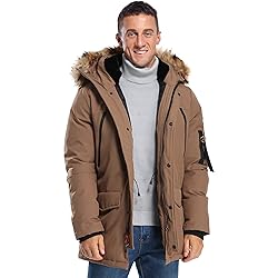 Molemsx Mens Down Parka Coat Men, Men's Puffer
