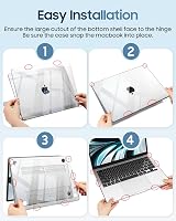 FINTIE Clear Hard Shell Case for MacBook Air 13.6 M5/M4/M3/M2 view 9
