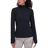 Sage Collective Women's Studio Yoga Jacket –zip-up With Mock Neck, Pockets & Thumbholes