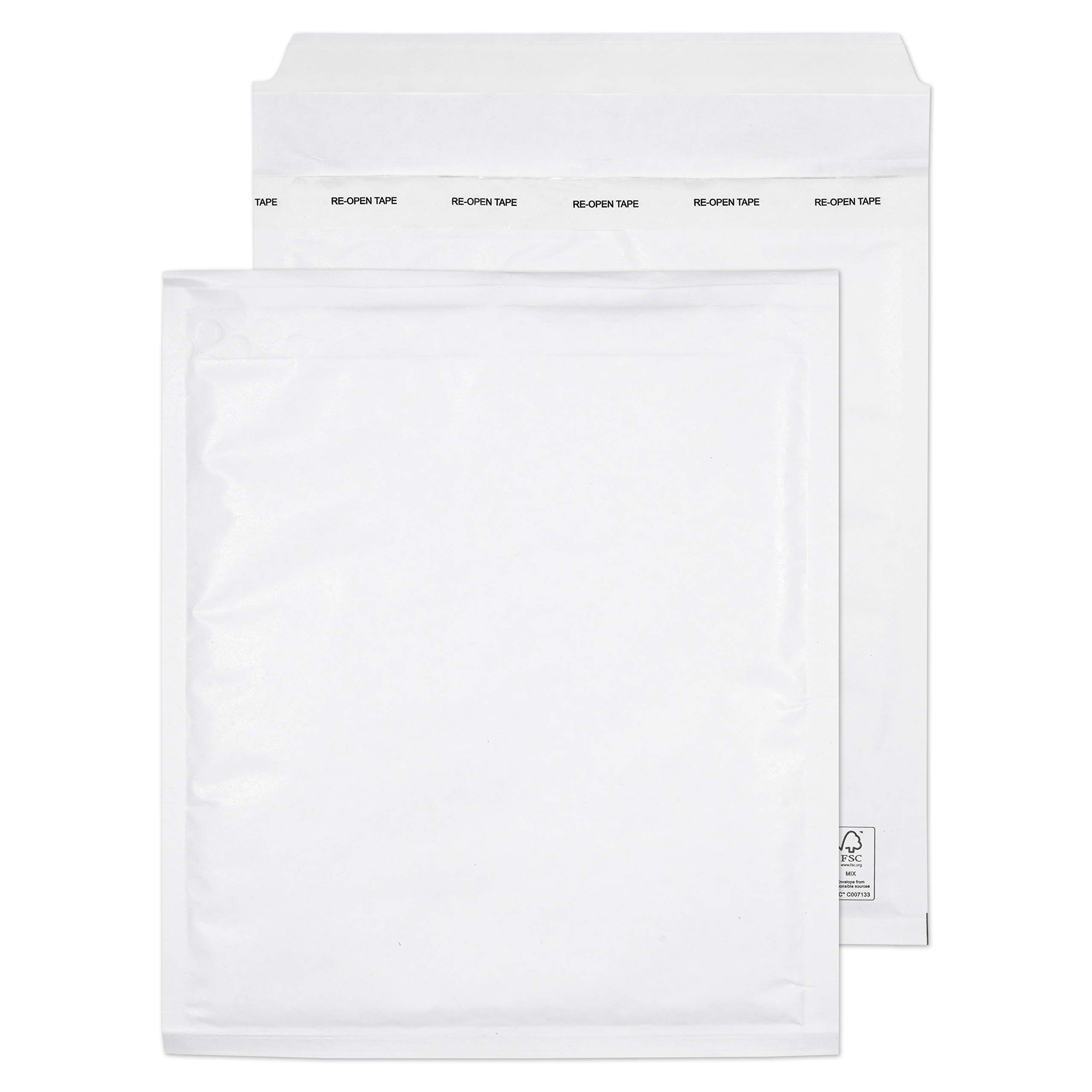 Blake Purely Packaging 265 x 220 mm Envolite Peel & Seal Padded Bubble Envelopes (E/2) White - Pack of 100