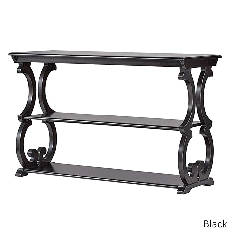Amazon Com Inspire Q Lorraine Wood Scroll Tv Stand Sofa Table By