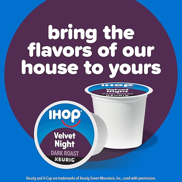 IHOP VELVET NIGHT DARK ROAST KEURIG K-CUP COFFEE PODS,10 CT BOX