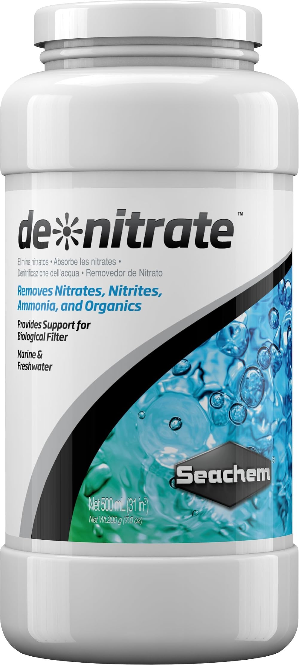 Seachem De Nitrate Remover 500 ml Aquarium Nitrate Reduction