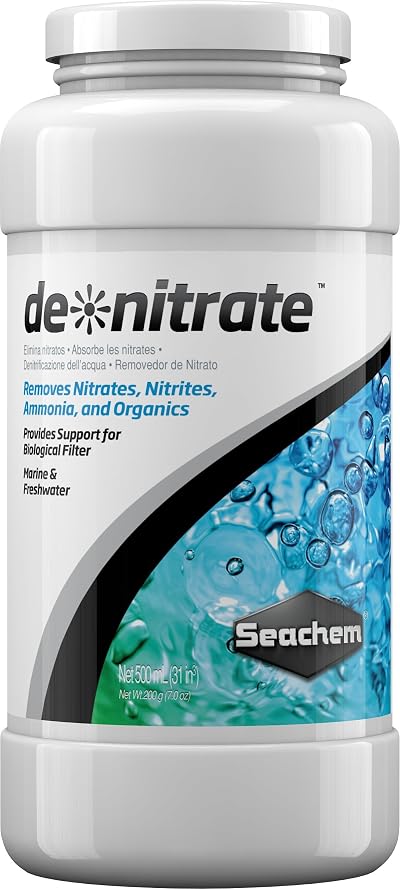 Seachem De Nitrate Remover 500 ml Aquarium Nitrate Reduction