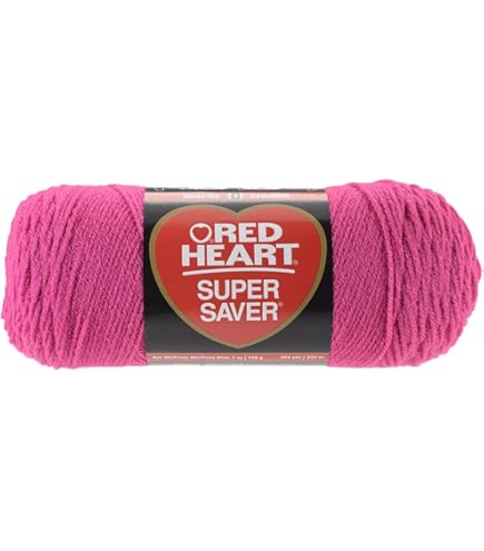 Amazon.com: Red Heart Yarn Super Saver 0722 Pretty N Pink 7 ozQ