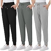 AlisOker Women's Sweatpants with Pockets Soft Lounge Pants Casual Athletic Jogger Pants Drawstring for Workout Yoga Running