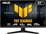 ASUS TUF Gaming VG279QM5A 27 inch Full HD 240Hz IPS G Sync FreeSync ELMB view 1