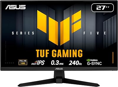 ASUS TUF Gaming VG279QM5A 27 inch Full HD 240Hz IPS G Sync FreeSync ELMB