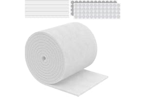 Pawfly MERV 8 Cut-to-Fit Air Filter Roll, 120" x 20" x 0.2" Filter Media for Home Floor Vents, HVAC Systems, Grilles & Ceilin
