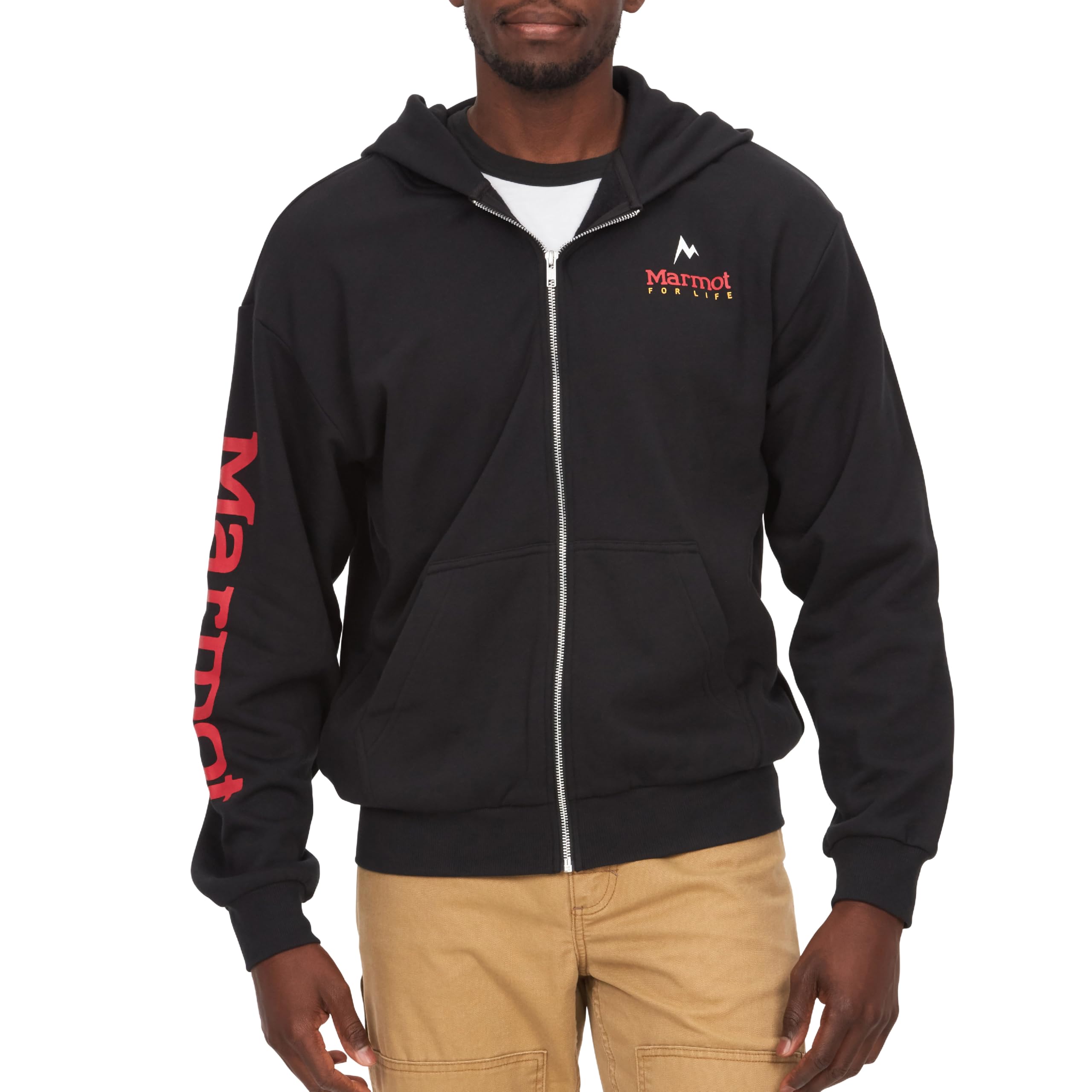 MARMOT Men’s for Life Full Zip Hoody, Black, X-Large