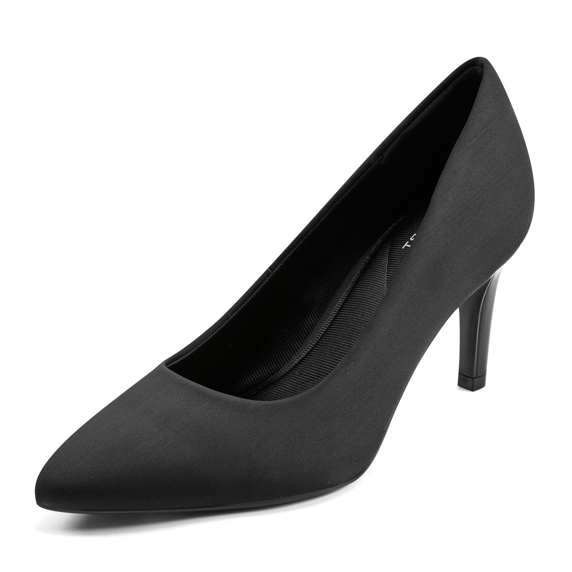 Rockport Women’s Juliet Pump, Black Synthetic, 9.5 Wide