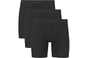 Hanes Originals Supersoft Boxer Briefs, Viscose from Bamboo Men's Underwear, Solids & Prints, 3-Pack