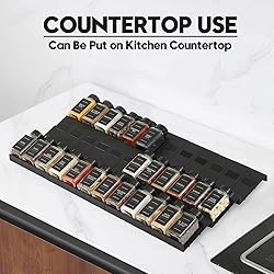 Famhap Spice Drawer Organizer, 36PCS Interlocking
