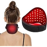 Infrared & Red Light Therapy for Neck Pain Relief, Wearable Neck Light Therapy Wrap Pad for Joint Pain, 850NM Infrared LED Therapy Home Use Device Suitable for Neck Knee Wrist