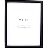 AmazonBasics 11" x 14" Photo Picture Frame or 8" x 10" with Mat - Black, 2-Pack