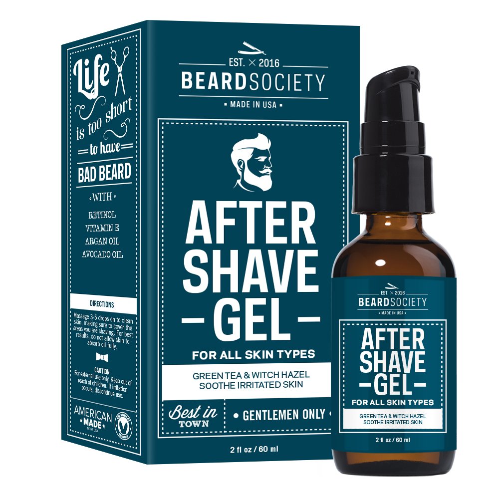 Beard Society AfterShave Gel 2oz / 60ml Beauty