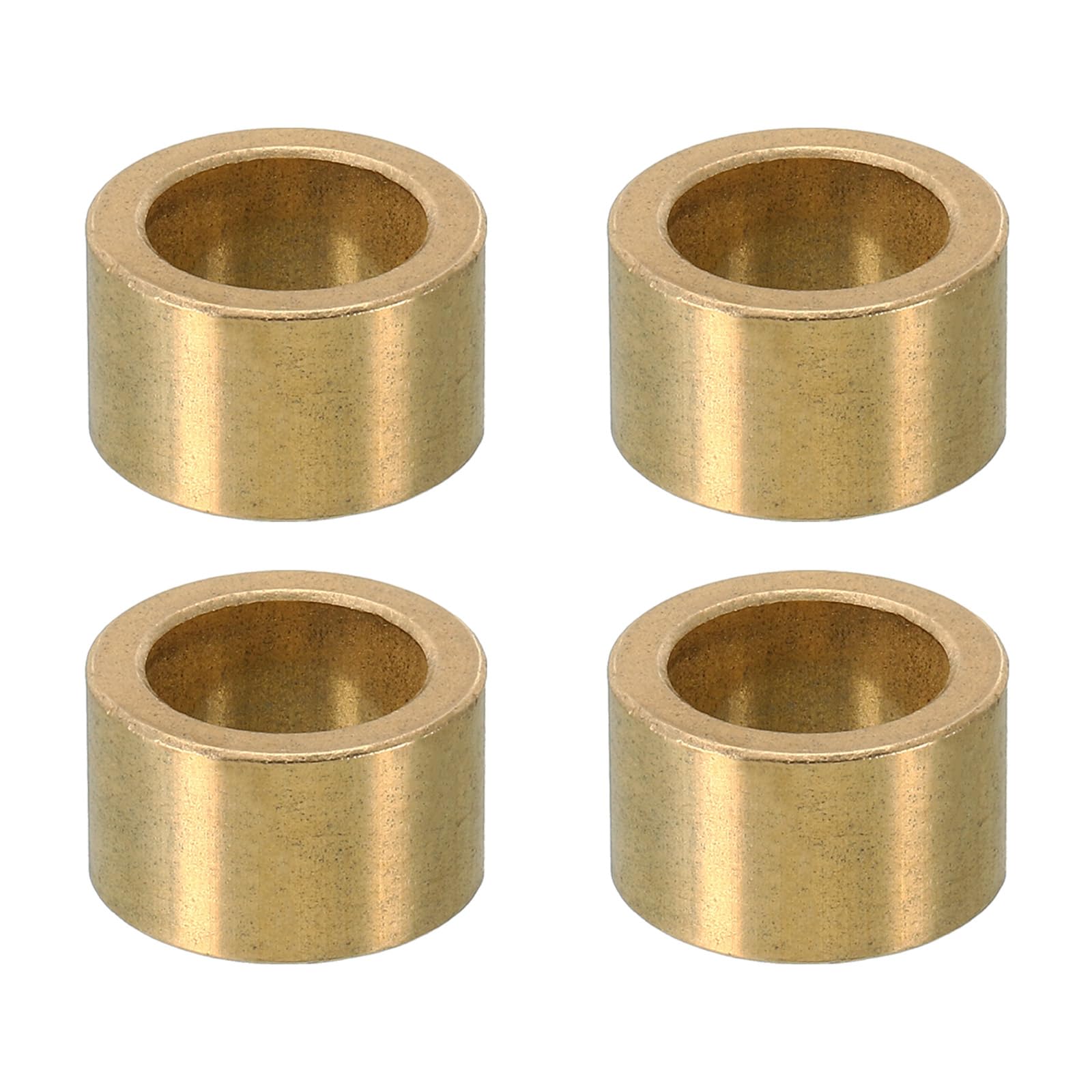 PATIKIL M14 Brass Spacers, 4 Pcs Metal Spacer Brass 14mm ID x 20mm OD x 10mm L Brass Spacers Screw Standoff for 5/9 Inch or M14 Screw