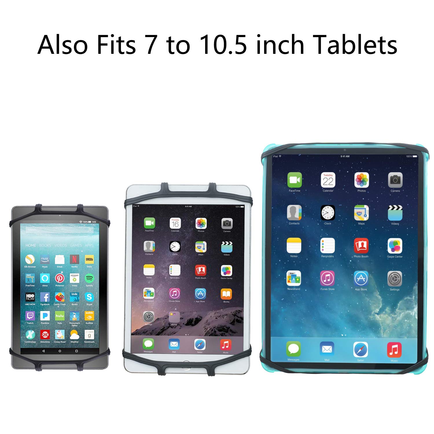 TFY Car Headrest Mount Silicon Holder for Game Machine Nintendo Switch and Other tablets: Video Games